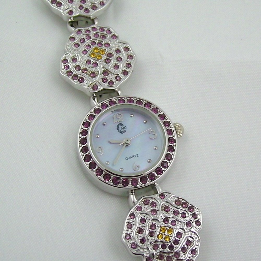 Maryellen Gor Crystal Floral Watch - Picture 6 of 7